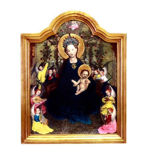Sub.:6 - Lote: 130 - La Virgen con ángeles músicos