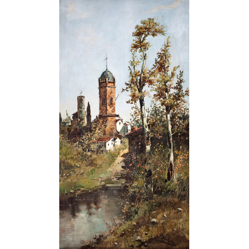 Sub.:6 - Lote: 46 - EMILIO MILLÁN FERRIZ (Ceuta, 1859-?) Río de Toledo