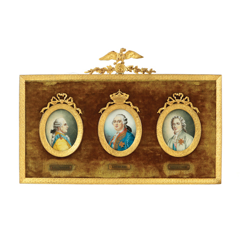 Sub.:6 - Lote: 177 - Conde de Provenza, Luis XVI de Francia y Conde de Artois