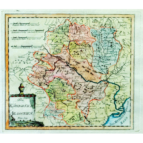 Sub.:6 - Lote: 24 - FRANZ J.J. REILLY (1766-1820); A. FRIEDRICH BÜSCHING, (1724-1793) REINO DE ARAGÓN. DAS KÖNIGREICH ARAGONIEN. Viena, 1789