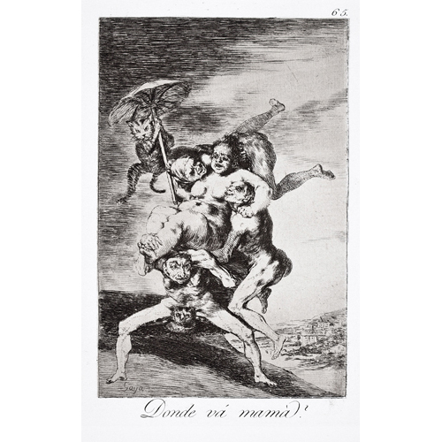 Sub.:6 - Lote: 23 - FRANCISCO DE GOYA Y LUCIENTES (Fuendetodos, Zaragoza, 1746-Burdeos, Francia 1828) Dónde va mamá?