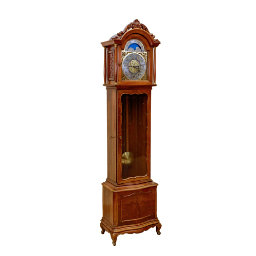 Sub.:6 - Lote: 269 - Reloj de pared con sonería y fases de luna. Día del mes y de la semana.