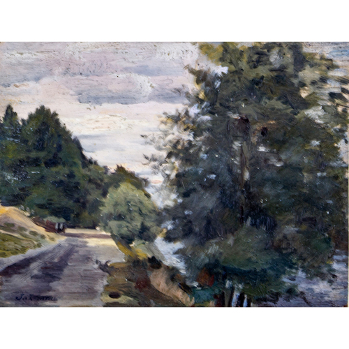 Sub.:8 - Lote: 42 - JUAN JOSÉ GÁRATE CLAVERO (Albalate del Arzobispo, Teruel, 1870 - Madrid, 1939) Paisaje