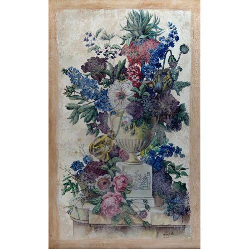Sub.:8 - Lote: 23 - ESCUELA ESPAÑOLA S. XX Jarrón con flores