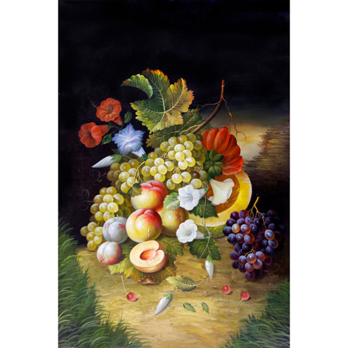 Sub.:8 - Lote: 29 - ESCUELA ESPAÑOLA S. XX Bodegón de frutas