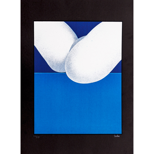 Sub.:8 - Lote: 5 - TORIBIO (S. XX) Abstraccin azul y blanca