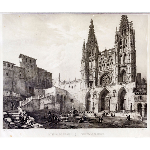 Sub.:8 - Lote: 22 - G. PÉREZ DE VILLAAMIL (1807-1854) Y CH. C. BACHELIER (activo 1834-1856) La Catedral de Burgos